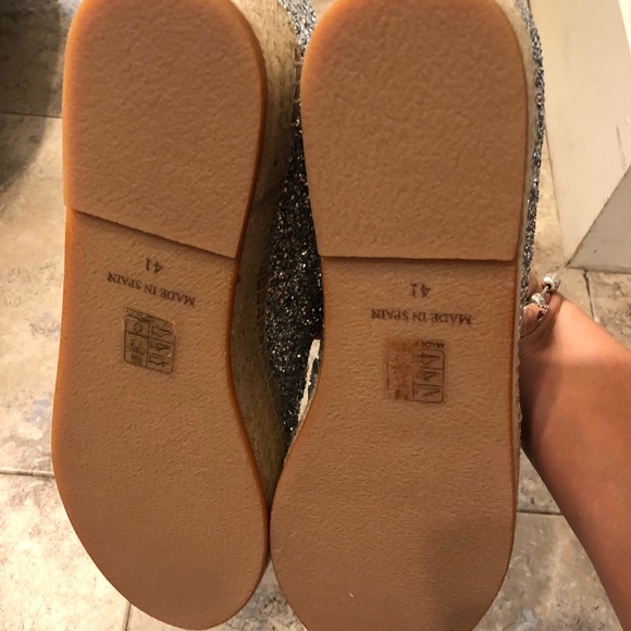 Silver Metallic Espadrille Platform - Picture 4 of 5